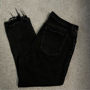 Black Ripped Denim Jeans